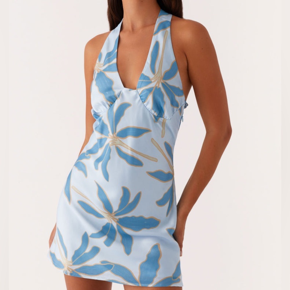 New NWT Peppermayo Miss Summer Mini Dress - Opulent Blue